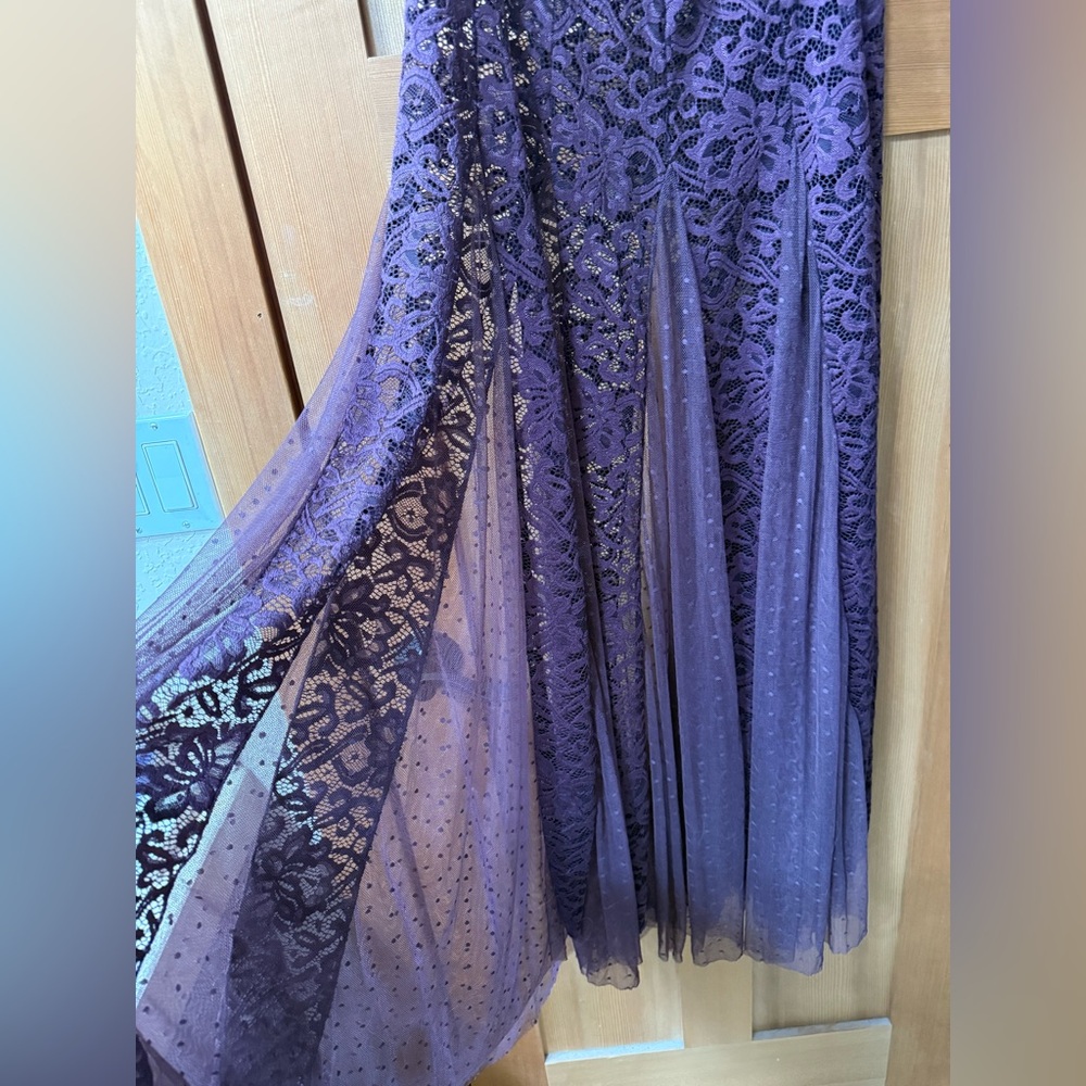 Free People Intimately Lace Mesh Maxi Skirt Med NWOT